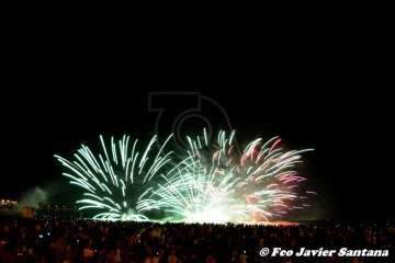 Los fuegos de Melenara 2018 (Foto Francisco Santana Ravelo)